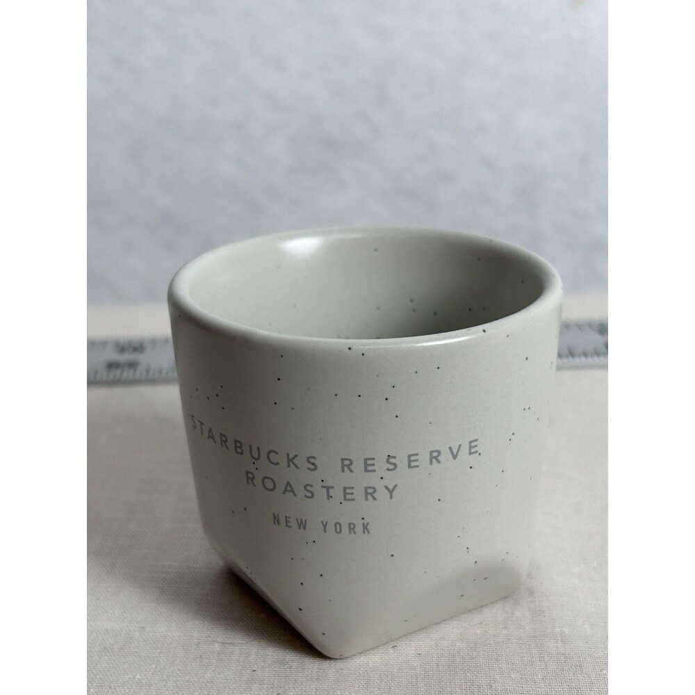Starbucks Reserve Roastery Ceramic Mug 2018 New York 3oz No Handle Light Green